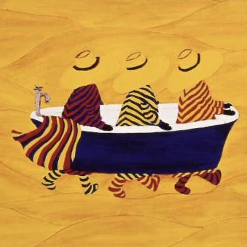 The Yellow Hat Tribe illustration website designed for contemporary prints and artwork